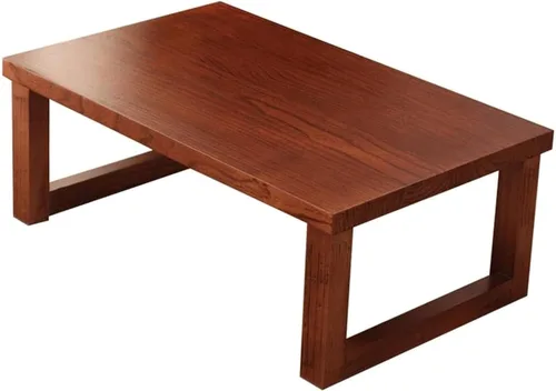 Vista 3 de Mesa de Centro Solid Wood Coffee Table Creative Bay Window Tea Table Japanese Tatami Low Table Balcony Computer Desk Center Cocktail