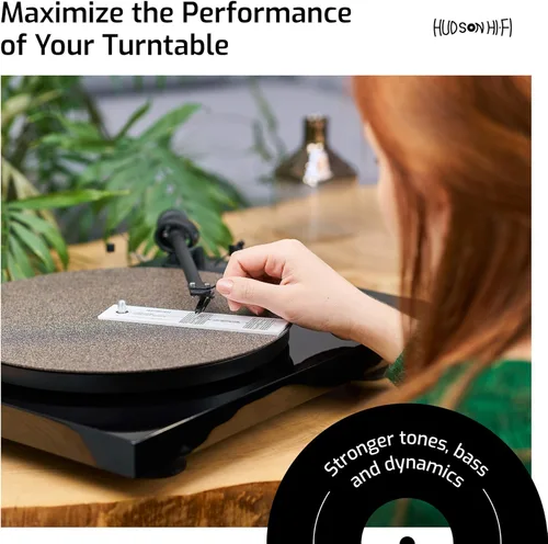 Vista 6 de Hudson Hi-Fi Herramienta transportadora de alineación de lápiz óptico con cartucho de fono LP para tocadiscos, alto contraste