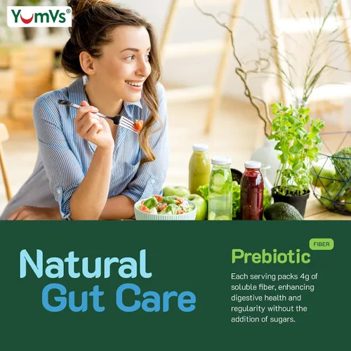 Vista 6 de YumVs - Gomitas de fibra sin azúcar para adultos, suplemento de fibra prebiótica de 0.11 onzas para la salud intestinal y digestiva, aptas
