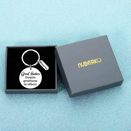 Vista 6 de NUBARKO Regalos de agradecimiento para líderes, llavero jefe, compañero de trabajo, regalo de oficina para hombres y mujeres, líder, mentor