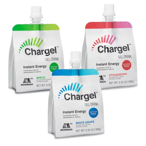 Vista 7 de Chargel Manzana, gel energético instantáneo sin cafeína, para correr, ciclismo, entrenamiento, senderismo esencial para mujeres y hombres, regalos