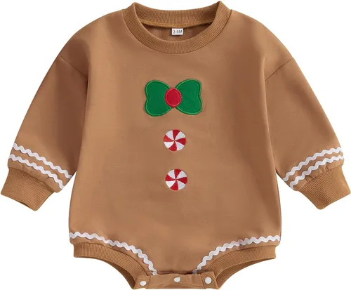 Vista 69 de Adobabirl Traje de Halloween para bebé, sudadera de fantasma, calabaza, mameluco, suéter de gran tamaño, lindo para otoño e invierno