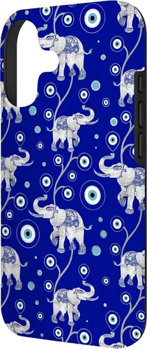 Vista 2 de Funda con dije de elefante de mala suerte para iPhone 17