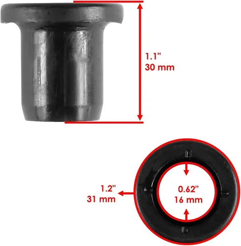 Vista 3 de Caltric Kit de bujes de brazo de control inferior trasero compatible con Polaris Scrambler XP 1000 2014-2022