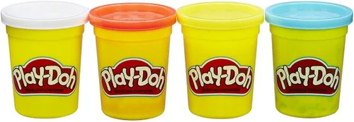 Vista 2 de Play-Doh Paquete de 4 latas de 4 onzas, colores clásicos