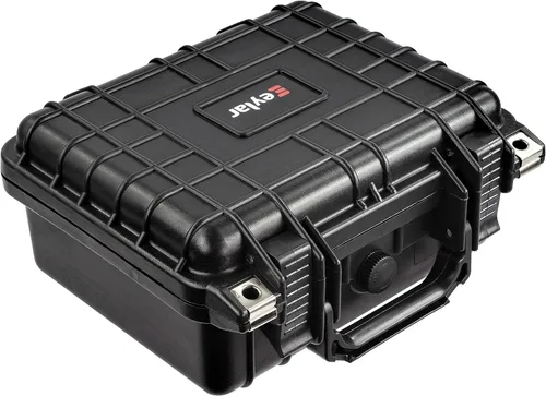 Vista 3 de Eylar Equipo pequeño de 10.62 pulgadas, estuche rígido para cámara impermeable con espuma (negro)