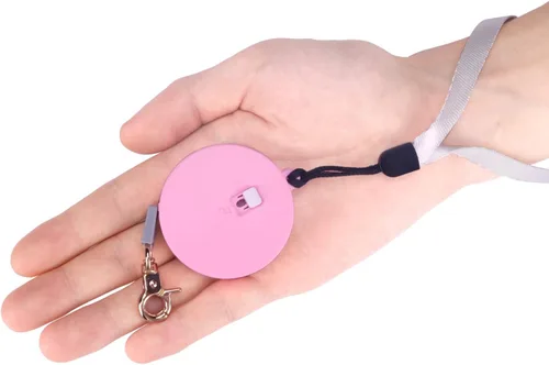 Vista 10 de Correa retráctil para perros pequeños y gatos de hasta 11 libras con cinta de nailon fuerte antitirones de 6.5 pies, manos libres, mini correa Azul
