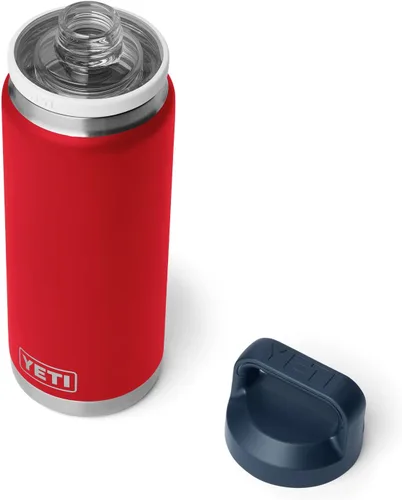 Vista 23 de YETI Rambler - Botella de acero inoxidable, hermética, con aislamiento al vacío y tapa chug, 26 onzas, color amarillo alpino Alpine Amarillo