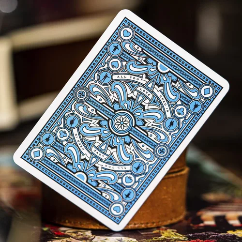 Vista 7 de theory11 Las cartas de juego premium de Los Beatles - Baraja azul, cartas coleccionables oficialmente licenciadas