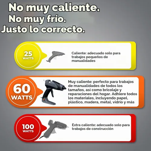 Vista 5 de Chandler Tool Pistola de pegamento caliente de tamaño completo y barras de pegamento para manualidades y bricolaje Pistola de silicona caliente