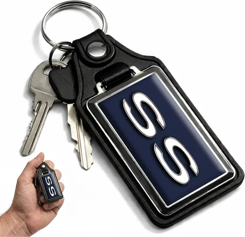Vista 25 de Brotherhood Compatible con llavero de diseño de emblema SS Super Sport Turquesa azul