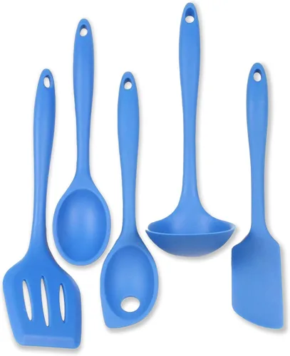 Vista 17 de Chef Craft Juego de herramientas de cocina de silicona premium multicolor de 5 piezas, surtido (42086)