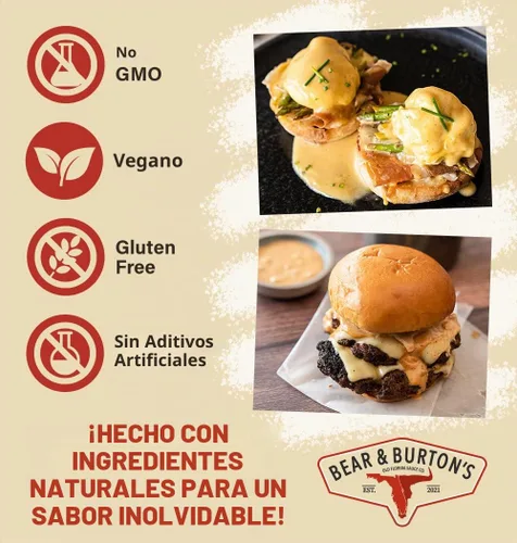 Vista 4 de Bear and Burtons W Sauce Mezcla distintiva de salsa Worcestershire Perfecta para bistecs, aderezos y marinadas 12 onzas - Paquete de 2
