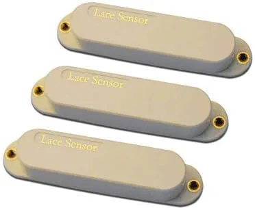 Vista 3 de Lace Sensor Gold Stratocaster Pastillas de bobina única para guitarra eléctrica, paquete de 3 - (blanco)