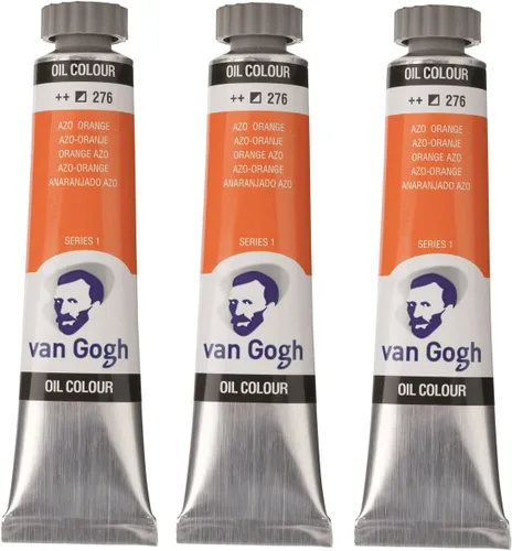 Vista 12 de Tarens T0204-313-3 Van Gogh Azorred Deep Oil Paint, Set of 3, 0.7 fl oz (20 ml)