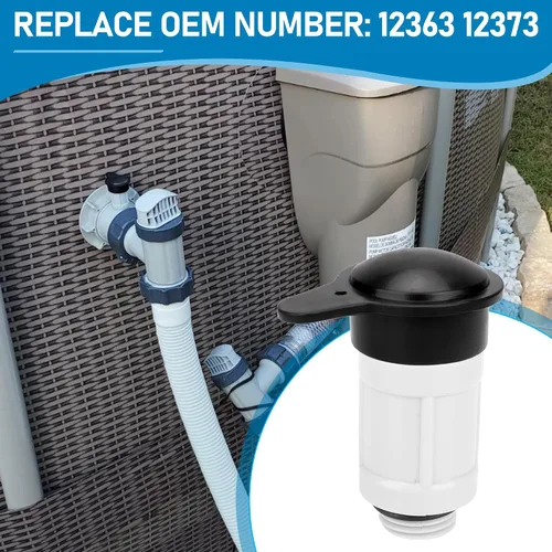 Vista 7 de 12363 12373 - Válvula de chorro de aire y tapa de válvula de chorro de aire para entrada de piscina sobre el suelo Intex compatible con 26165EH