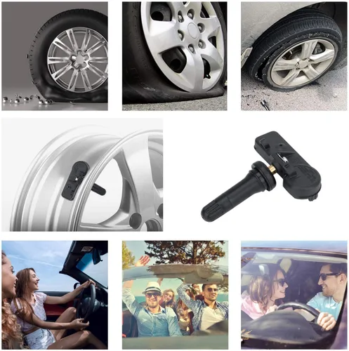Vista 6 de Paquete de 4 20923680 315MHz Sistema de monitoreo de presión de neumáticos (TPMS) Sensor compatible con Chevy Silverado GMC Sierra Cadillac ATS