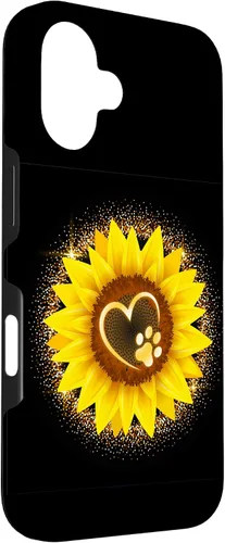 Vista 3 de Sunflower Paw Cat Dog Heart Case for iPhone 16