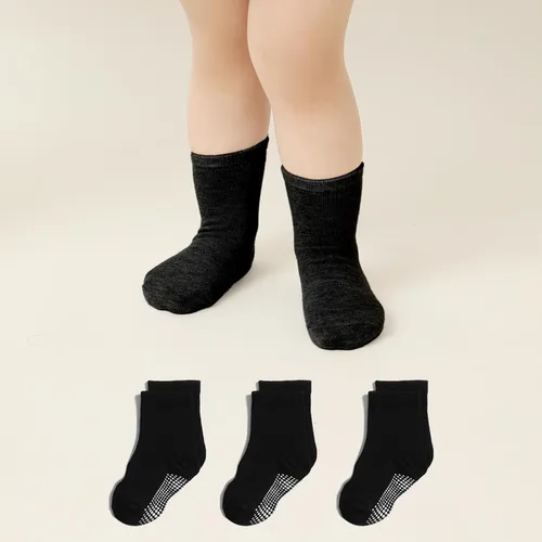 Vista 32 de Calcetines tobilleros antideslizantes para bebé, paquete de 12 para niños y niñas, calcetines de algodón para bebés Animal1