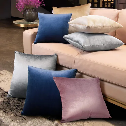 Vista 7 de Fundas de almohada decorativas lumbares, de terciopelo suave y liso, rectangular, color marrón champán, 12 x 20 pulgadas, paquete de 2, solo funda