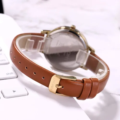 Vista 5 de KIMOMT - Reloj de pulsera de cuarzo de lujo para mujer, resistente al agua, creativo, para mujer y niña, para mujer