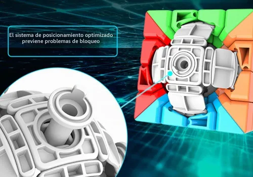 Vista 5 de Moyu Meilong - Cubo de velocidad 4x4, rompecabezas sin calcomanías, cubo mágico 4x4x4