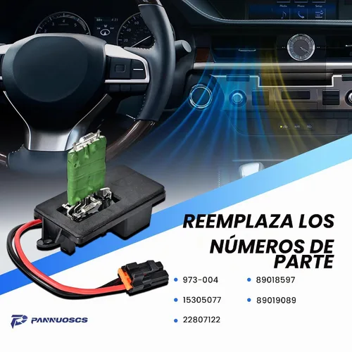 Vista 6 de PANNUOSCS Blower Motor Resistor 89019089 Fit for Chevy Silverado GMC Sierra Brida de montaje de un agujero en cada lado