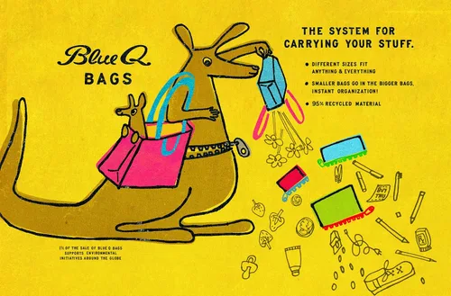 Vista 6 de Blue Q Monedero – Bonita bolsa para monedas para hombres y mujeres, cartera pequeña, organizador de llavero, bolsa con cremallera para monedas