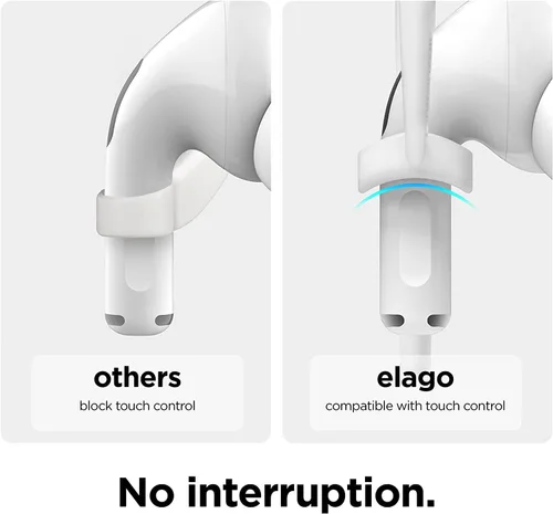 Vista 2 de [Paquete] Ganchos para orejas y almohadillas elago para AirPods Pro