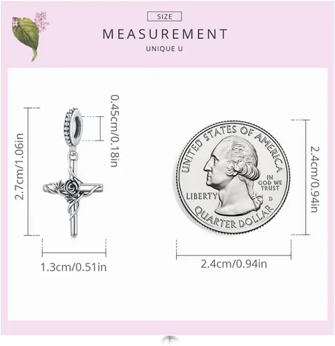 Vista 21 de Abalorios de plata de ley para pulseras, collares, familia para siempre, circonita cúbica, regalo de joyería para mujeres
