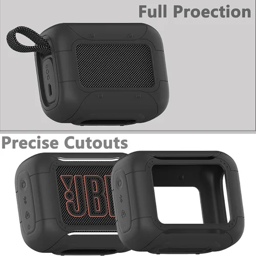 Vista 8 de Funda de silicona y funda rígida para altavoz Bluetooth JBL Go 5 Negro