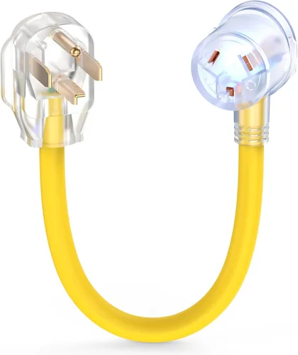Vista 10 de TOOLIOM 30A NEMA 10-30P a 14-50R Adaptador de cargador EV, 125/250V