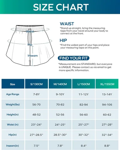 Vista 6 de Ewedoos Pantalones cortos holgados 2 en 1 para niñas, pantalones cortos atléticos de mariposa, talla 10-12, lindos pantalones cortos de moda
