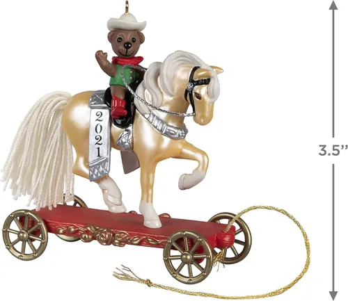 Vista 5 de Hallmark Keepsake Adorno de Navidad, año 2021, un pony para Navidad