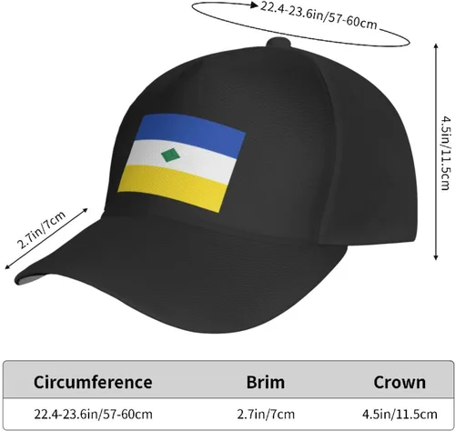 Vista 4 de Gorra de béisbol con la bandera de Muzo (Boyacá) para hombres y mujeres, ajustable, para papá, gorra de camionero casual para exteriores