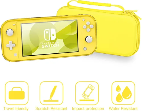 Vista 3 de HEYSTOP Funda de transporte compatible con Switch Lite funda Switch Lite con funda protectora de TPU suave para juegos de tarjeta de juegos 6 tapas