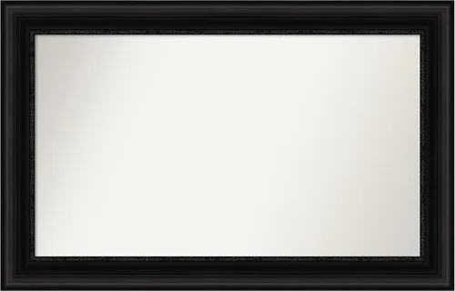 Vista 650 de Amanti Art Espejo personalizado, espejo de baño negro puente, espejo de pared o espejo de tocador de baño sobre el fregadero (26 x 26 pulgadas)