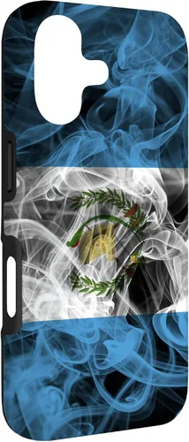Vista 3 de Funda para iPhone 17 con diseño de bandera de Guatemala con estética ahumada