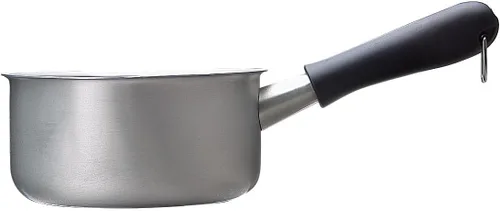 Vista 2 de Sori Yanagi Sartén para leche hecha en Japón de 6.3in (sin acero inoxidable mate - tapa)