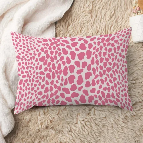 Vista 30 de ArogGeld Funda de almohada de lino azul con estampado de leopardo, diseño de vaca, diseño de animales de granja, color azul marino, guepardo