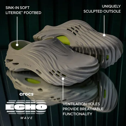 Vista 7 de Crocs Zuecos Echo Wave para mujer