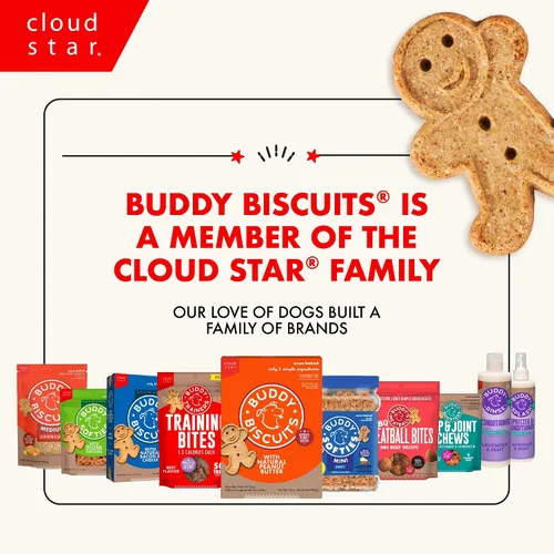 Vista 9 de Buddy Biscuits Caja de 14 oz. de galletas crujientes sin granos para perros hechas con pollo natural asado