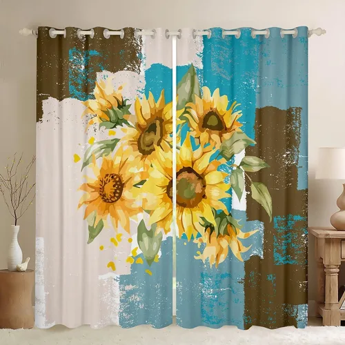 Vista 17 de Cortinas opacas abstractas de 30 % a 50 % geométricas para dormitorio, sala de estar, decoración de línea a rayas, cortinas con aislamiento térmico