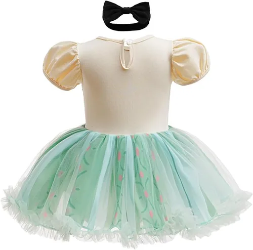 Vista 50 de Disfraz de princesa de Belle Sofía Blancanieves para niñas pequeñas, disfraz de princesa, Navidad, Halloween, mameluco con diadema
