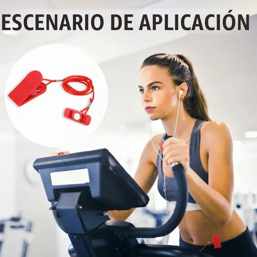 Vista 5 de Gosknor Treadmill Magnet Safety Key, Magnetic Safety Switch Universal Treadmill Emergency Stop Magnet for Most Treadmills Running Machines