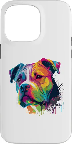 Vista 21 de Colorful American Bulldog American Bully Men Women Case for iPhone 17