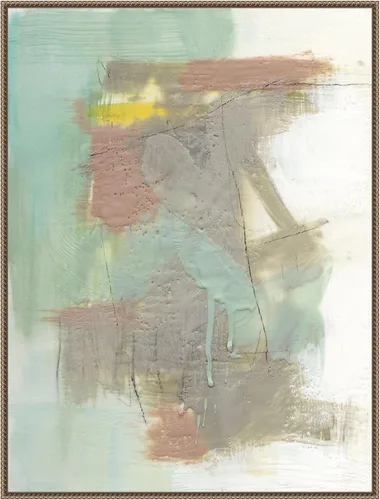 Vista 7 de Amanti Art Framed Canvas Wall Art 24x18 Retro Splash IV by Jennifer Goldberger, Framed Wall Art Canvas, Abstract Artwork, Traditional Decor, Medium