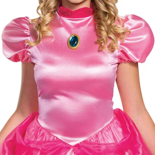 Vista 4 de Super Mario - Disfraz de princesa de lujo para mujer
