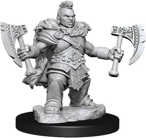 Vista 4 de WizKids D&D Frameworks: Mujer bárbara enana - Sin pintar y sin ensamblar