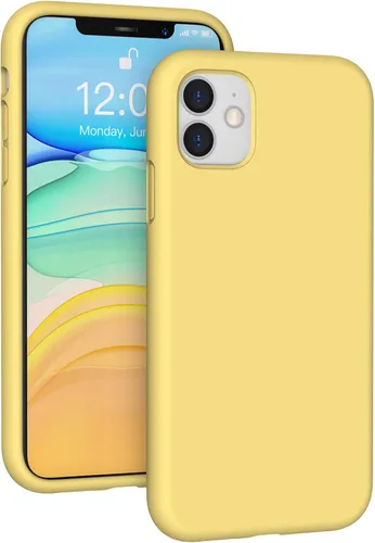 Vista 28 de Funda de silicona líquida compatible con iPhone 12 Pro Max 6.7 pulgadas, funda de gel de protección completa con forro de microfibra, funda